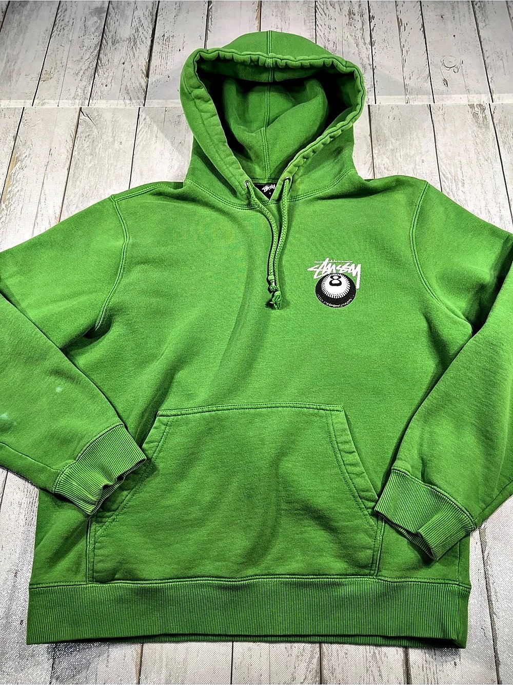 Stussy Cobra 8 Ball Hoodie Green Size Small